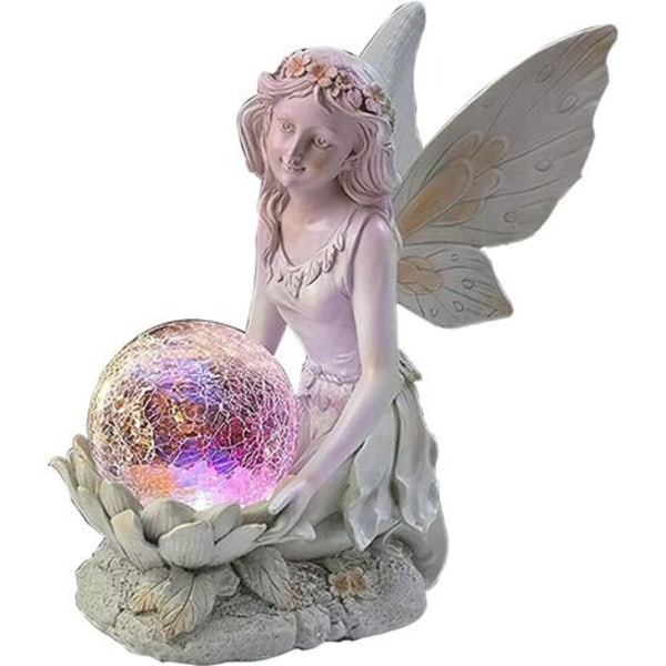 Hagefigurer Alver Solglasskuler Belysningsstatue Hage Solfigurer Fe Statue Dekorasjon