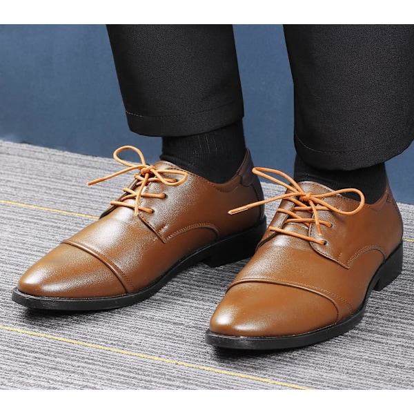 Voksbehandlede Runde Snørebånd 3/32\", Tynde Dress Snørebånd til Mænd/Kvinder, Sort/Mørkebrun, 33\" Black Dark Brown Yellowish-brown 33"-3 Pairs