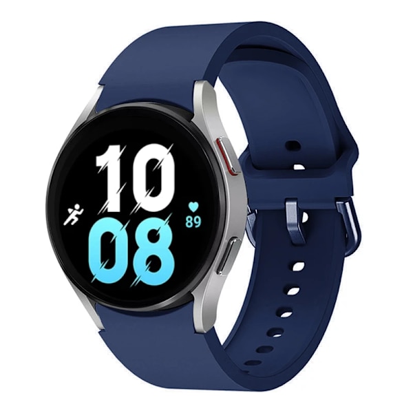 Silikonrem for Samsung Galaxy Watch 6 5 4 44mm 40mm 45mm Watch Reserveband for Watch 6 4 Classic 47mm 43mm 46mm Midnight blue Galaxy 6 44mm 40mm
