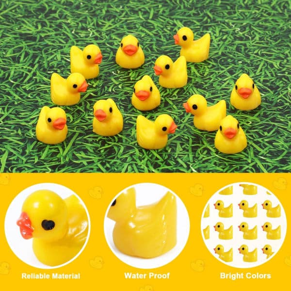 120 stk Mini Resin And Dekoration, Micro And Mini Resin And (Gul)—max