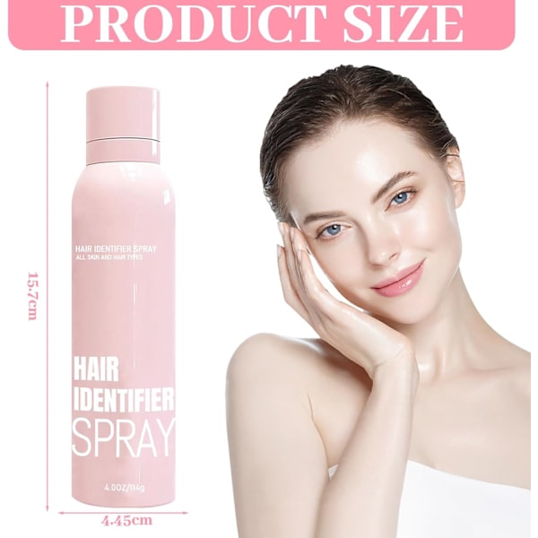 Hårdetekteringsspray til Dermaplaning, Ansigtshårsidentifikationsspray (3 stk) 3 pieces
