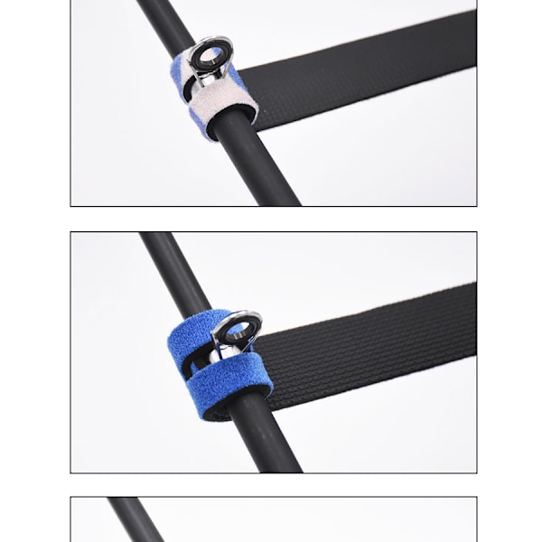 Fiskestangbelte, elastiske stangbånd, fiskeutstyrsbånd, kabel F