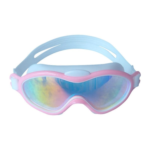 Barnsimglasögon hd anti-dim-plätering stor ram transparent färgglad vanligt vattentätt UV-skydd