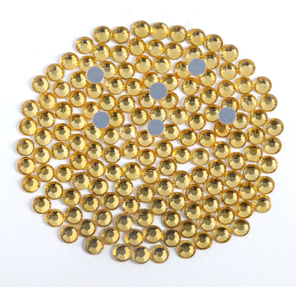 8000 Hotfix Rhinestones, Lyse Colorado Topaz, SS6, 1,9-2,1 mm til Tøj & Håndværk Lt.Colorado Topaz SS6