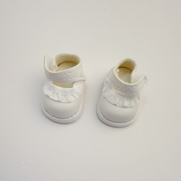 /NC/LABUBU KLÄDER, Labubu Baby Kläder, Bomulls Docktröja Julhatt Dockdräkt, Handgjorda Dockkläder White kd shoes