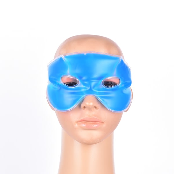 Cooling Ice Eye Mask Lindra ögontrötthet Eliminera mörka ringar Blå en one size