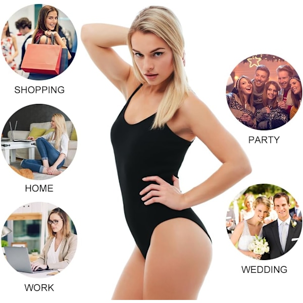 Sömlös Shapewear, Justerbara Remmar Helkroppsshaper för Kvinnor, String Tummy Control XXL