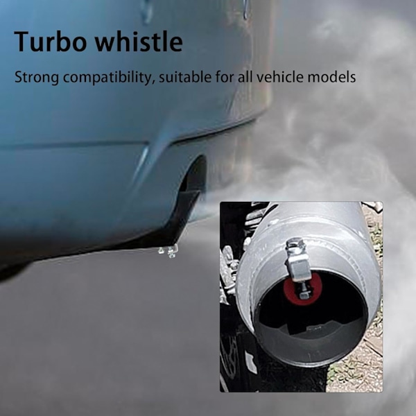 Turbo Whistle for Eksos, Lydsimulator for Bil eller Motorsykkel M