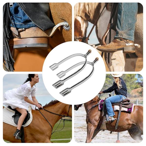 Roterande Kopparrör, Cowboy Boots Sporrar för Män och Kvinnor
