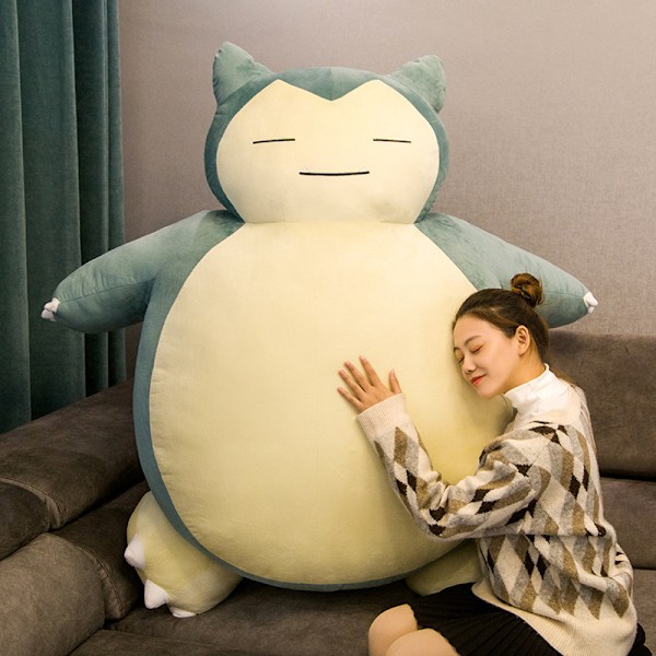 Jätte Snorlax Plyschdocka Söta Björnen Stor Plysch Mjuk Kudde Fylld Docka Present till Barn-30cm