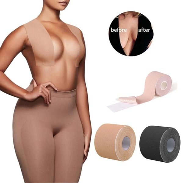 Mukava itseliimautuva rintaliimateippi (vedenpitävä) beige beige 6cm width