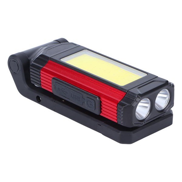 Multifunksjonell arbeidslampe, oppladbar COB magnetisk arbeidslampe inspeksjonslampe USB-lading