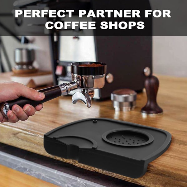 Espresso Silikon Tamper Matte, 17,5 x 12,5 cm Skridsikker Barista Matte til Kaffeudstyr 17.5 x 12.5 cm