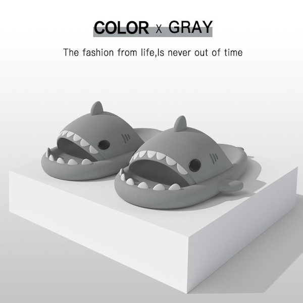 Haj haj tofflor haj rutschbanor Grå 36/37EUR Gray 36/37EUR
