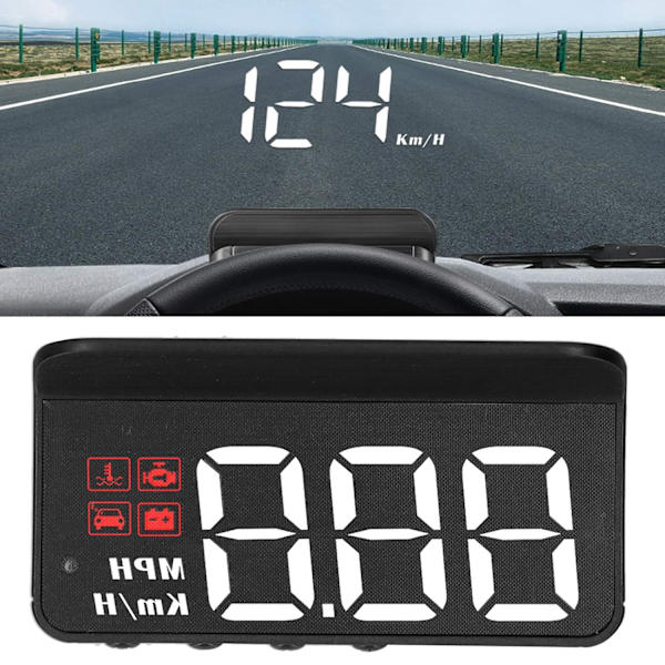 Bil Vindruta Hastighedsmåler, OBD2 HUD Head Up Display Vindue Projektor