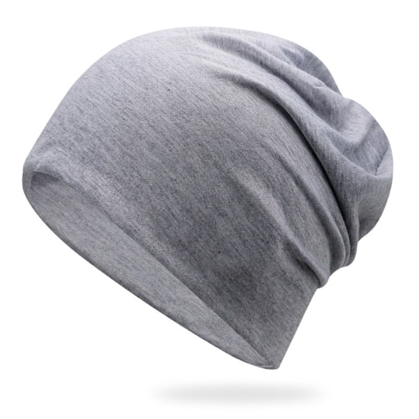 Ohut, pehmeä, joustava ja mukava naisten ja miesten tyylikäs pipo light grey