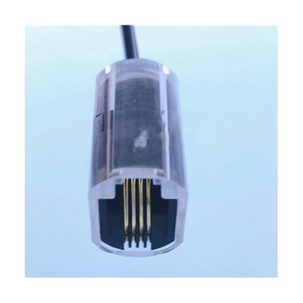 4 stk telefonkabelaflaster Rj9 4p4c 360 graders udvidet roterende anti-t-vinkel sort telefonkabel fast kabel