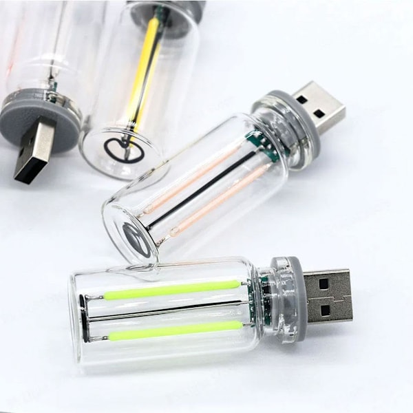 Mini USB Bilnattslys - Berøringsstyrt LED-Stemningslys for Bilinteriør & Soverom, Modell C c