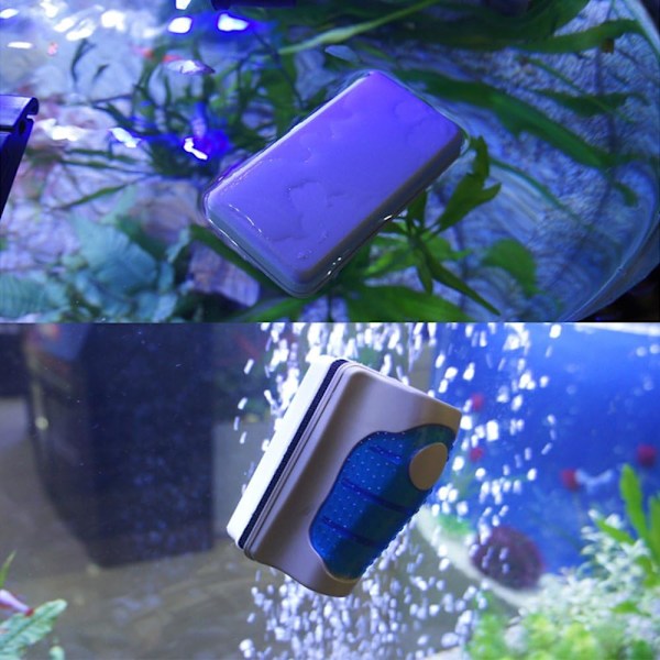 Magnetisk akvariefisk tank glasskrapa Aquatic Algae Scraper C