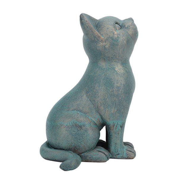 Udendørs haveharpiksdekoration, Halloween-havefigur, statue til hjemmet, figurer, udendørs gårdhave, terrasse, græsplæne, prydgenstande, kat