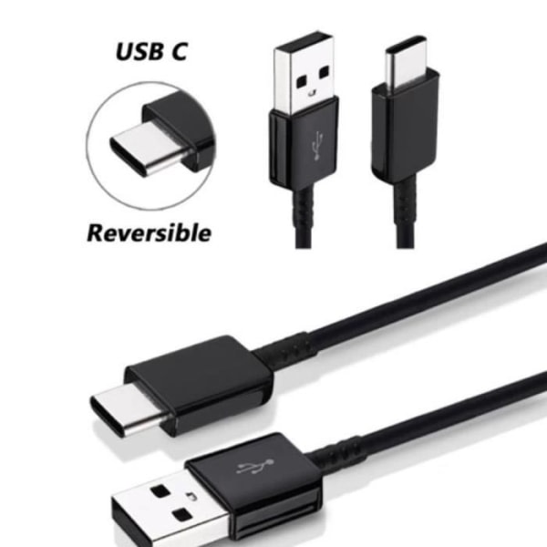 CQBB [3-pack] Svart USB-C-kabel för OPPO Reno 6, 6 Pro, Find X5, X5 Lite, X5 Pro - 2 meter