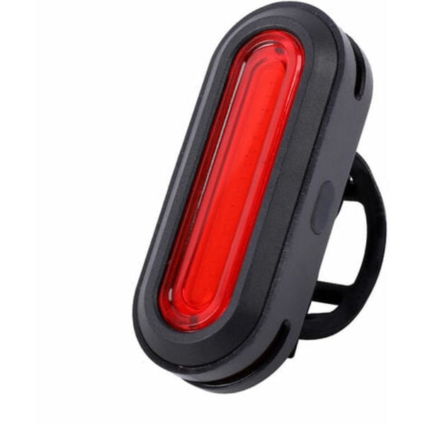 USB genopladelig cykellys Roterbart cykelbaglygte Cykelbaglygte Sikkerhed Natcykeltilbehør, sort