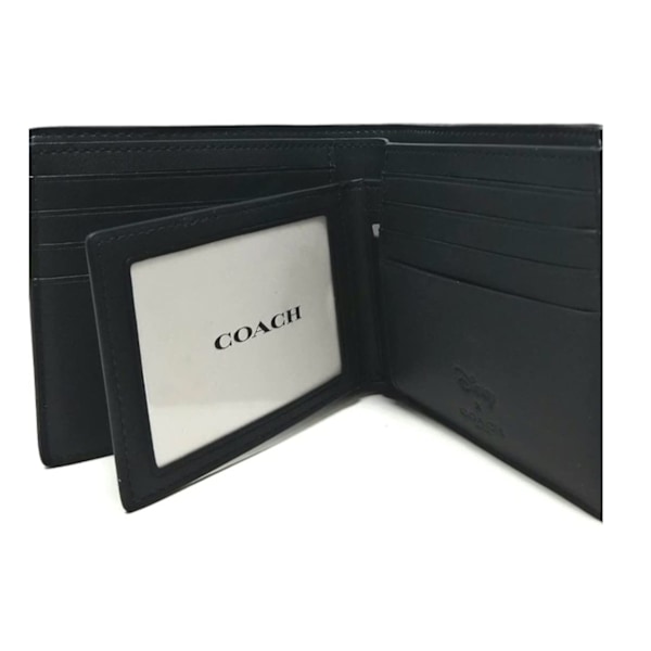 Signature Canvas Charcoal/Svart Bifold ID-plånbok