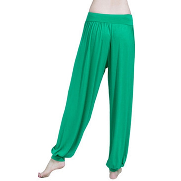 Dam Harlan Yoga Lös Lös Elastisk Hög midja Green,L