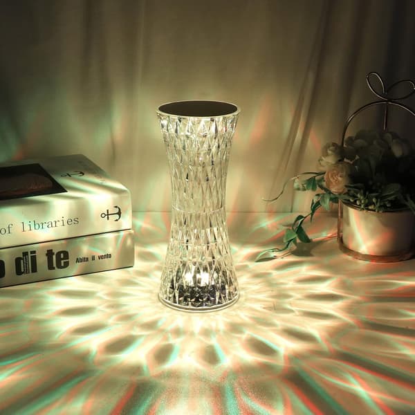 Krystalbordslampe (model B) LED-diamantbordslampe med 16 farver