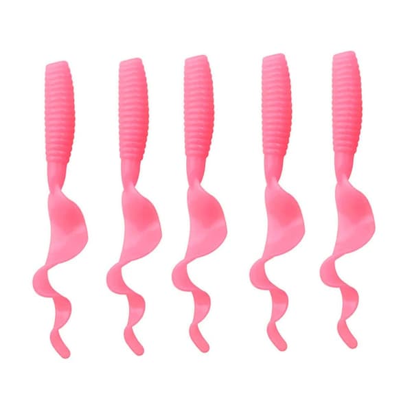 35 kpl Jigejä Standardi Curly Tail 55 mm - Perfet-max