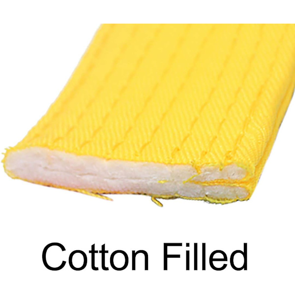 Taekwondo Farvede Rangbælter, Bomuld Martial Arts Bælte til Børn/Voksne Yellow Length-110"/280cm (Adult Size)