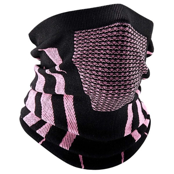 Vinter vindtæt åndbar varm hals damask, velegnet til løb, skiløb, jagt, snowboarding, cykling pink