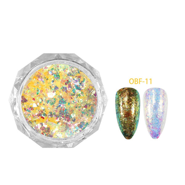 SQBB Japansk manikyr Färg Cloud Fantasy Ice Crystal Nagelpaljetter Opal Powder 11