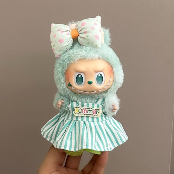 /RYI/17cm Dockkläder Labubu Kläder Tillbehör La Bubu Dockkläder 9 ( only clothes)