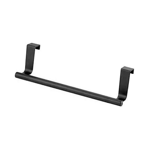 Rostfritt handduksställ badrumsskåp bakom dörrkrokar black 23*6.2cm
