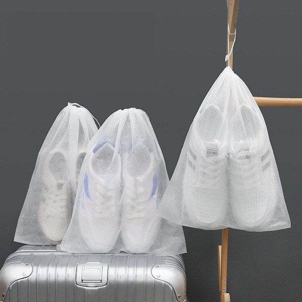 50-pack Shoe Bags for Drying and Storage - Dustproof, Anti-Yellowing, Reusable - 32x38 cm 50