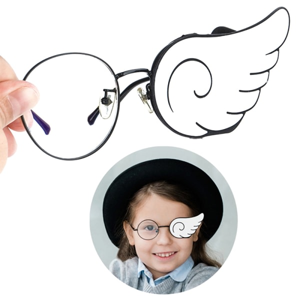 2st Kid Eye Patch Glasögon Amblyopia Lazy Silikon Återanvändbar eller vänster