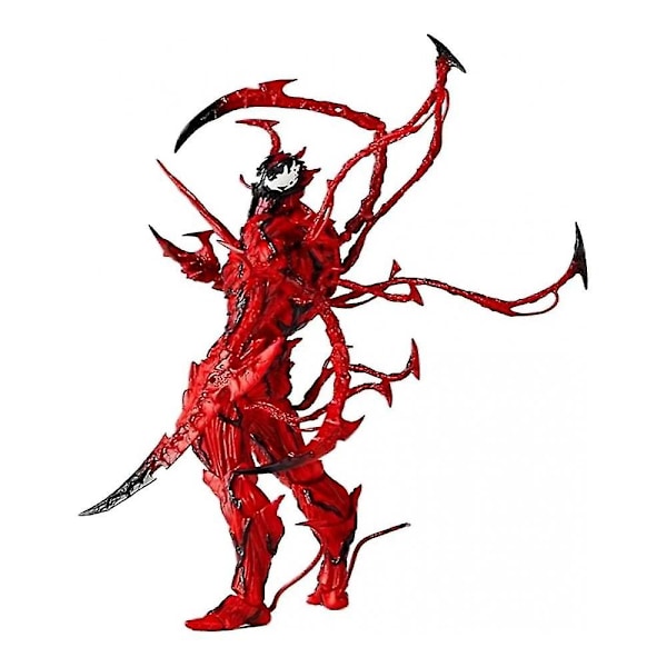 Carnage Actionfigur, Röd Venom Leksak, 7-tums Carnage Actionfigur Samlarobjekt Anime Staty Leksak för Barn och Vuxna. Db