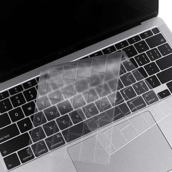 CQBB TPU- cover för MacBook Pro 13 tum A2251 A2289 Ultratunt skyddande osynlig hud Tangentbord Film-Transparent