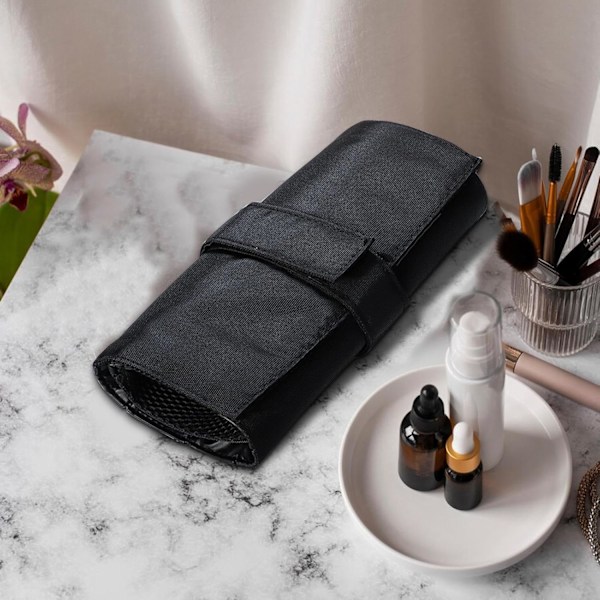 Resesminkbørsteholder, børsteveske | Roll up Makeup Brush Organizer - Oppbevaringsveske for kosmetiske børster, artistveske, kosmetikkposer for kvinner