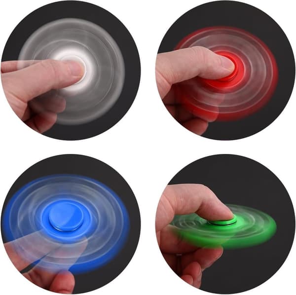 5-pak Fidget Spinner, Sensorisk Legetøj til Stresslindring, Flere Farver