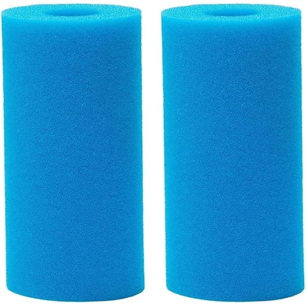 Skumpoolfilterfilter Svamp poolfilter svamper, gjenbrukbare poolfilter svamper 2pcs utendørs levende