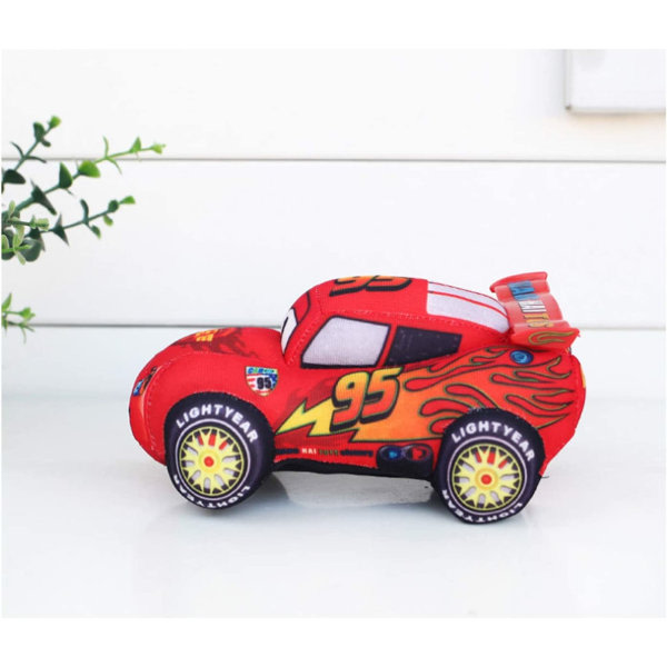 Racing Story Dukke Lightning McQueen nr 95 Bilmodel Plysjlegetøj til Børn Plysdukkedukke 17cm