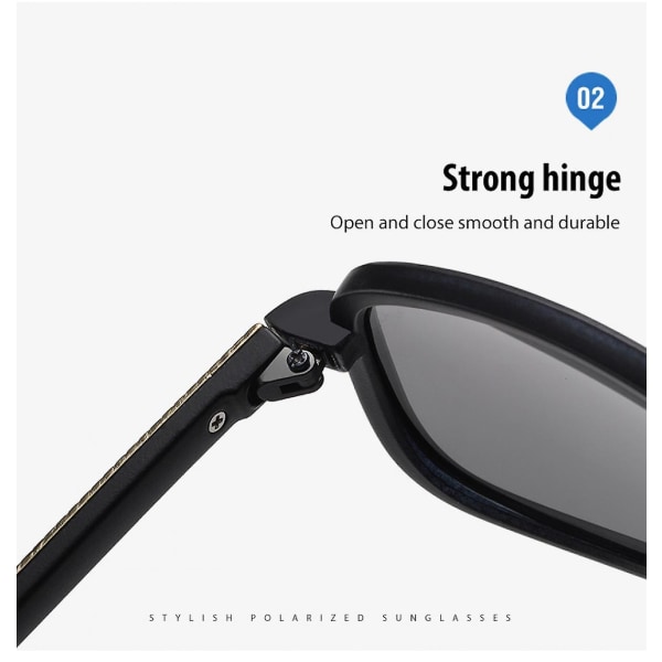 Unisex polariserade solglasögon Vintage solglasögon för män/kvinnor