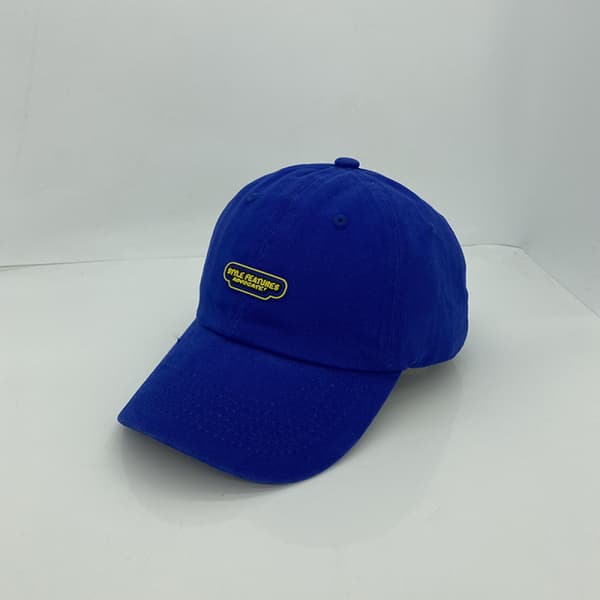 Nostalgisk engelsk brodert caps med justerbar bas Blå Blue