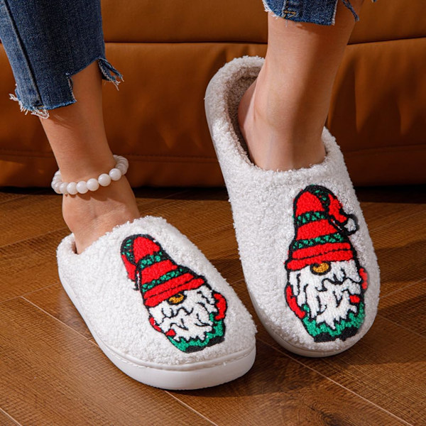 Plush Julklappsskor för Sovrummet, Rolig Älgdesign Red Dwarf I 42/43 EU