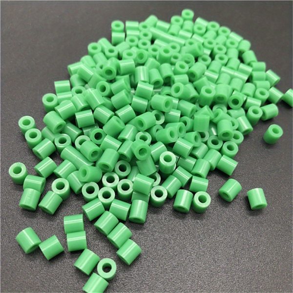 500 stk DIY-smeltepinner, 5 mm håndlagde fusjonsperler, materiale for DIY-armbånd, øredobber, leker, puslespill og panel Green1