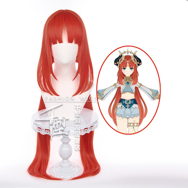 Genshin Impact Nilu cosplay-parykk Nilu Nilu