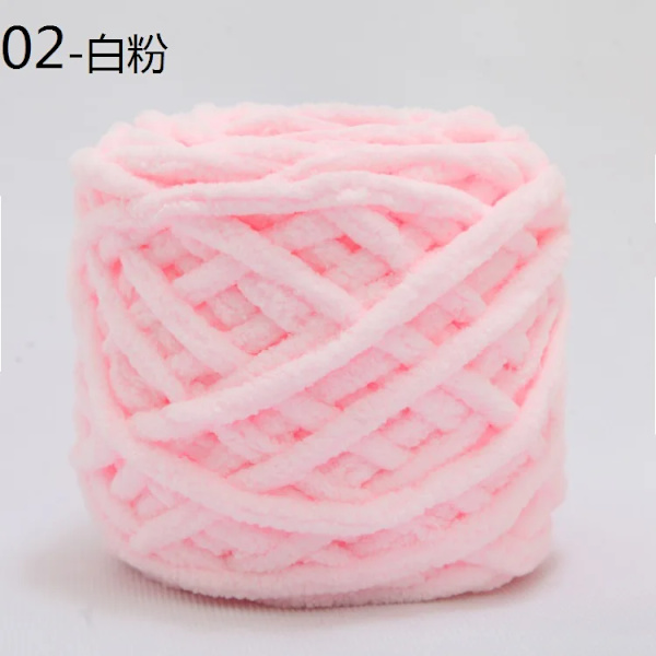 100g Chenille Scarf Garn för stickning DIY-material Färgglatt handgjort garn för handvirkning Virkat tjockt ullgarn ull 02