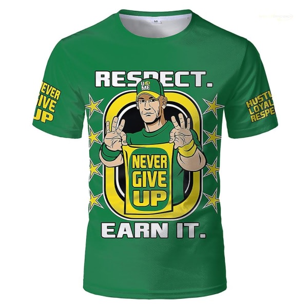 Wwe John Cena \"Big Money\" T-shirt Outdoor Entusiast kortærmet M SQBB